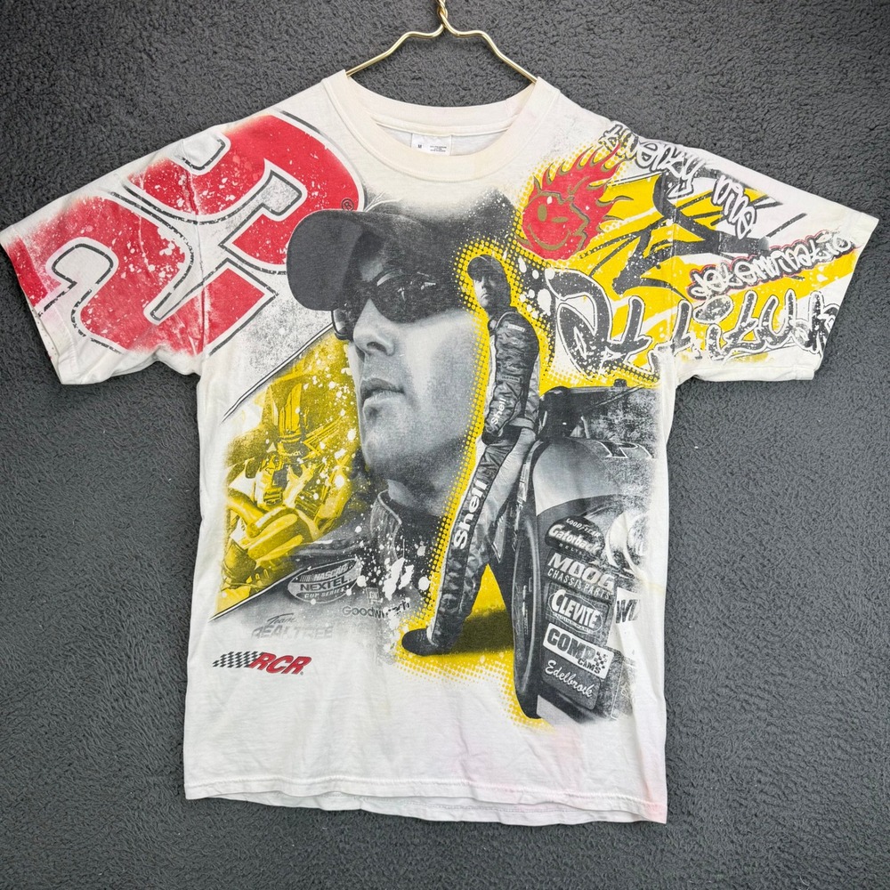 Chase Authentics Kevin Harvick NASCAR RCR 29 All Over Print Shirt Mens Medium